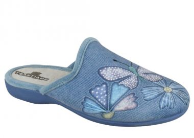 Γυναικείες Παντόφλες Σπιτιού | Υφαντίδης | 524036 | Jeans - Υφαντίδης - 